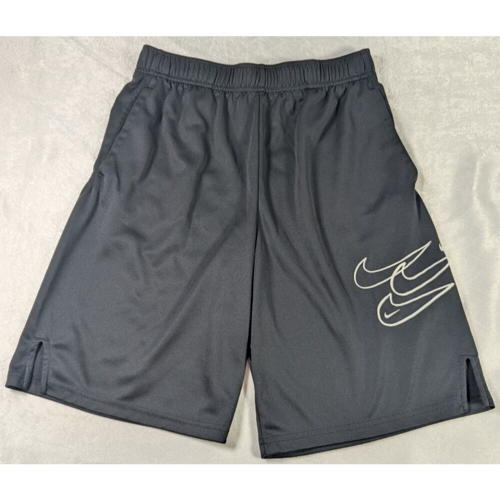 Nike Dri-FIT Men's XS Black Athletic Training Shorts Multi Swoosh 9" Inseam